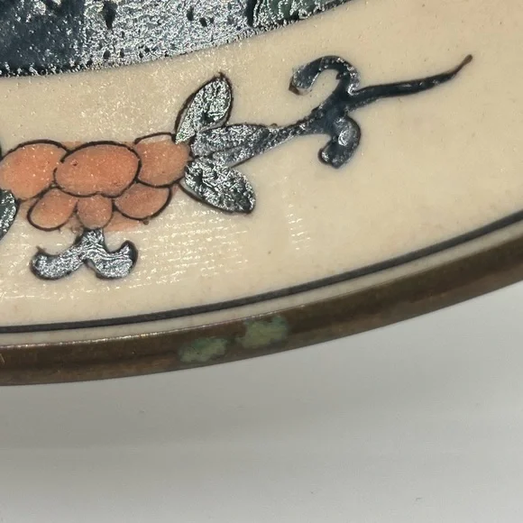 VTG 9" Japanese Porcelain Ware Bowl Floral Decorated In Hong Kong, A.C.F - Picture 12 of 12